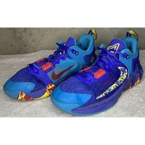 Nike Giannis Immortality 2 Kids Basketball Shoe Size 5.5Y Blue Purple DQ1943-400